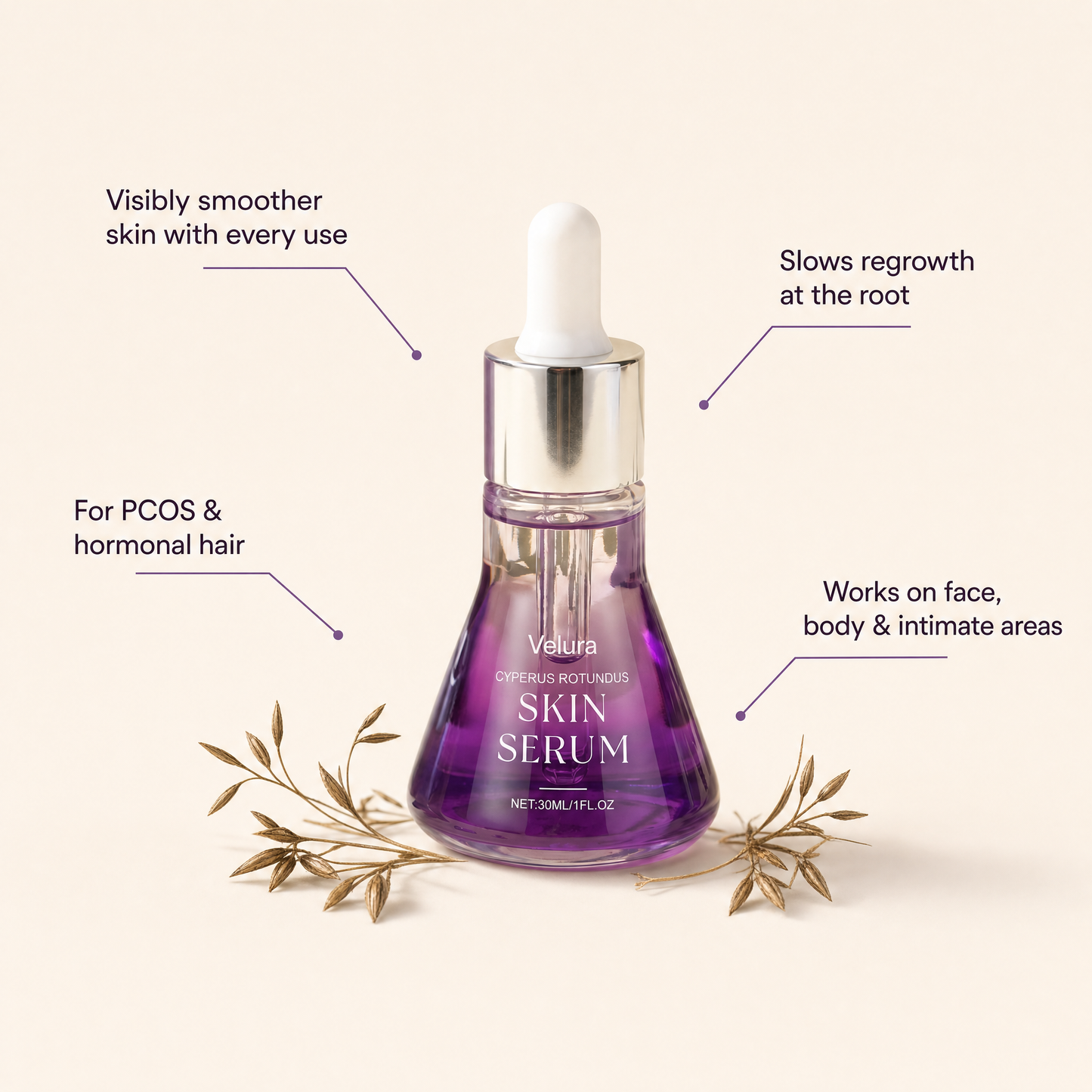 Velura Skin Ritual — Cyperus Rotundus Botanical Oil